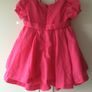 Brand new 3-6 month pink baby dress with flower appliques Image 2