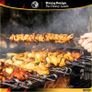 BBQ Grilling Kabob Skewers - 17 Stainless Steel - Long Reusable Flat Metal - Barbecue Shish Kebab Sticks Set of 10 Handy Storage Bag Image 3
