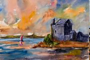 dunguaire castle watercolour