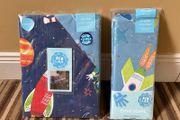Junior Kids Reversible Glow in the Dark Duvet Cover Set with Fitted Sheet