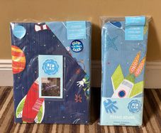 Junior Kids Reversible Glow in the Dark Duvet Cover Set with Fitted Sheet