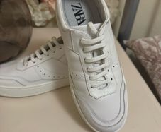 Zara leather trainers