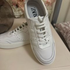 Zara leather trainers