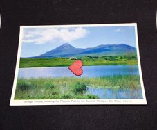 Ireland Postcard : Croagh Patrick , Showing The Pilgrims Path to The Summit , Westport, Co. Mayo - 1970s/80s
