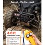 3500LBS 12V Wired Electric ATV/UTV Winch with 32/39ft Synthetic Rope Aluminum Fairlead Mount Plate for Towing Car Image 4