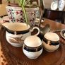 Vintage Noritake Keltcraft "Tranquil Glen" 38-Piece Dinner Set - Navy Blue & Gold - Made in Ireland Image 6