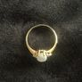 9ct Gold Opal & Diamond Ring Size O Image 2