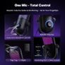 USB Microphone for PC Gaming: Condenser Microphone RGB with Stand Mic - Recording Mic for Computer & Laptop with Quick Mute - Desk Podcast Mic for Podcast & Singing & Streaming & Youtube Black Image 4