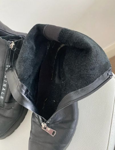 Black Leather Ankle Boots