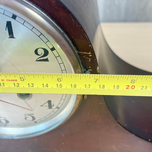 Wooden Napoleon Hat Mantle Clock - Large - Spares or Restoration