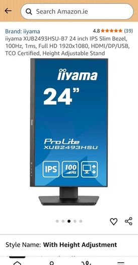 iiyama 24" IPS Monitor