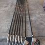 Dunlop golf clubs and bag with stand. Right handed clubs. Image 4
