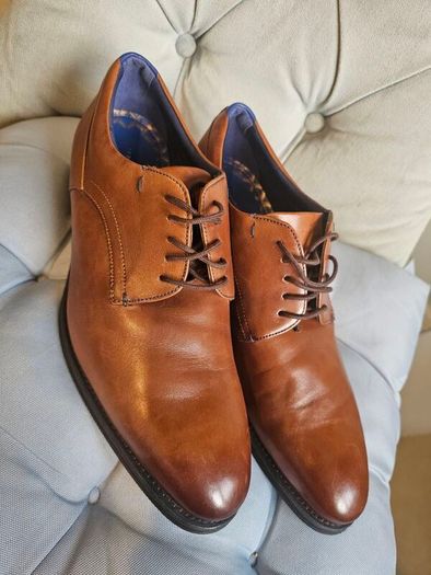 Ted Baker Mens Brown Leather Dress Shoes