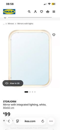 mirror with LED lights