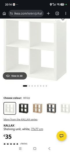 IKEA kallax storage shelves
