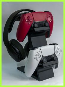 Dual Controller & Headset Stand  3D Printed