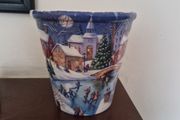 Christmas plant pot