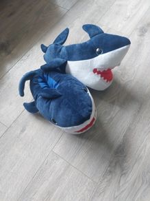 Brand New Shark Novelty Slippers L