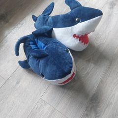 Brand New Shark Novelty Slippers L