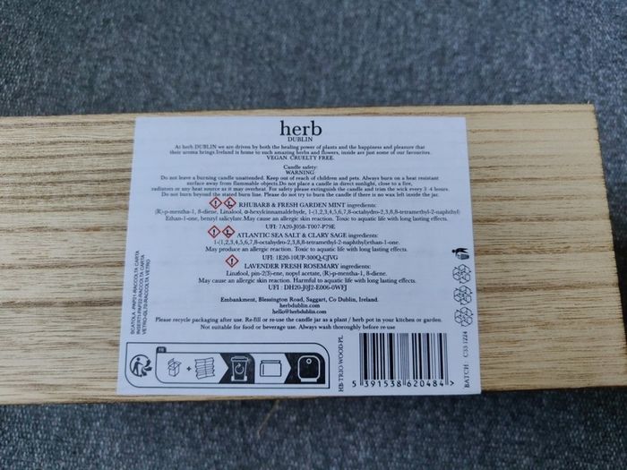 Soy wax Herb Dublin