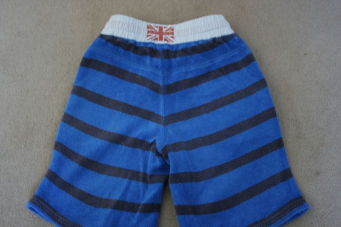 Mini Boden Blue and Navy Striped Shorts Age 4 Years