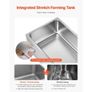 Commercial Food Warmer, 4-Pan Electric Steam Table, 1200W Professional Countertop Stainless Steel Buffet Bain Marie with 30-85C Temp Control Image 3