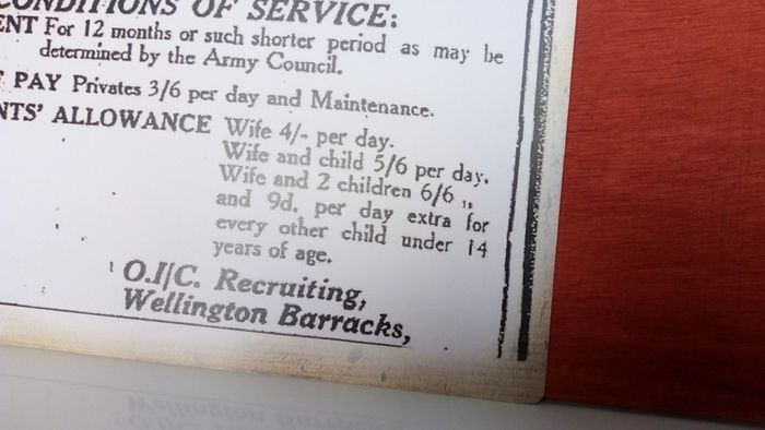 Irish Army 1923 Recruitment Notice ( Rpr&mc ) Poster Ireland