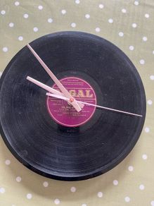 Vintage 78 Speed Record Clock