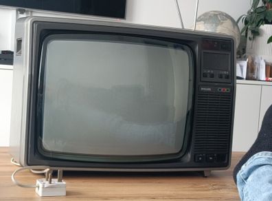 old 1980s Philips TV