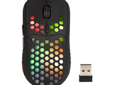 New Wireless Gaming USB Optical Mouse 800 - 1600 DPI Built-In Battery LED # 1518