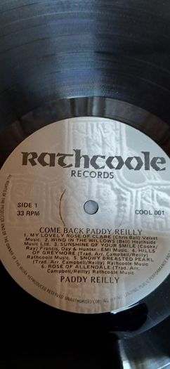 Paddy Reilly - Come Back Paddy Reilly - LP - Irish Music - Rathcoole Records - 1987