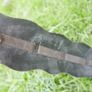 Horse Brass Badges on Black leather belt - Vintage solid brass Image 6