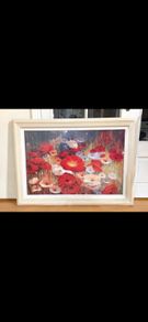 Large floral painting (framed)