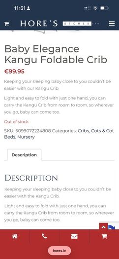 Foldable Crib