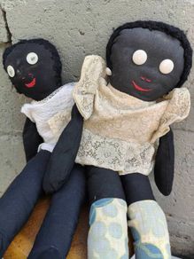 Vintage Rag dolls x 2
