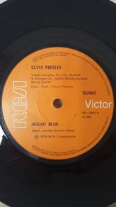 Elvis Presley 7" Vintage Cut Vinyl Record 1976 On An (RCA LABEL) With "First Pressing" (SUPER ULTRA RARE) Hard To Acquire In This Exceptional Condition