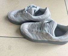 Adidas Grey Suede Runner Trainers Size 8