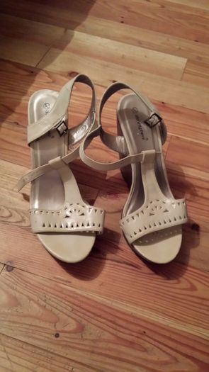 Cream Sandals