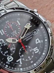 Watch Seiko Military Chronograph.