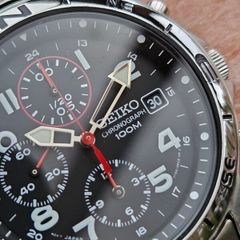Watch Seiko Military Chronograph.