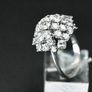 Vintage 1970s 4.1ct Diamond Cluster Ring Image 6
