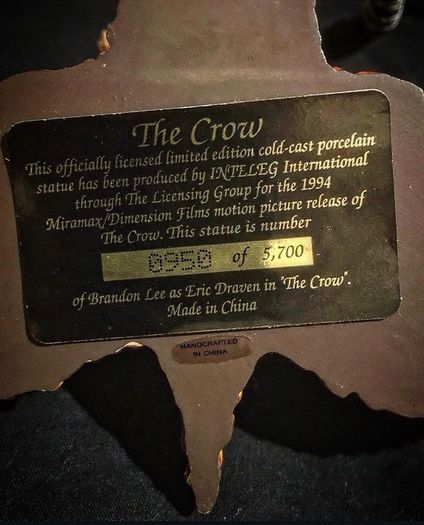 The Crow Cold - Cast Porcelain Autographed
