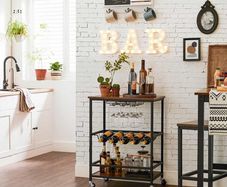 New Serving Trolley With Wine Rack - FREE P&P