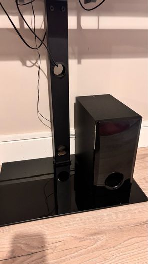 LG 43" 4K NanoCell TV + LG 120W Soundbar/Subwoofer + Floor Stand
