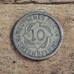 German Empire, Germany, 10 Rentenpfennig 1924 A - free standard postage