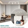 4 Way Ceiling Spotlight Bar White, Modern Ceiling Light Fitting Adjustable with GU10 Socket Spot Lights Ceiling Indoor Spot Lamp Rotatable for Kitchen Bedroom Hallway, GU10 Bulb Not Included Image 2