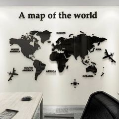 Brand new 3D world map, wall stickers decoration