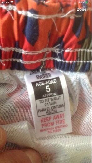 Boys shorts age 5