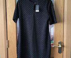 Dorothy Perkins black & gold occasion dress, Size 18, BNWT