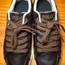 Ralph Lauren Polo Mens Brown & Cream Leather Trainers UK6 EUR40 Image 6
